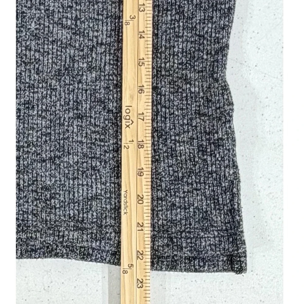 J Crew Funnel Neck‎ Sweater Size Small Gray Speckled Marled Ribbed Knit Stretchy